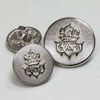 300369-Silver Blazer Button - 2 Sizes 300369-Silver Blazer Button - 2 Sizes